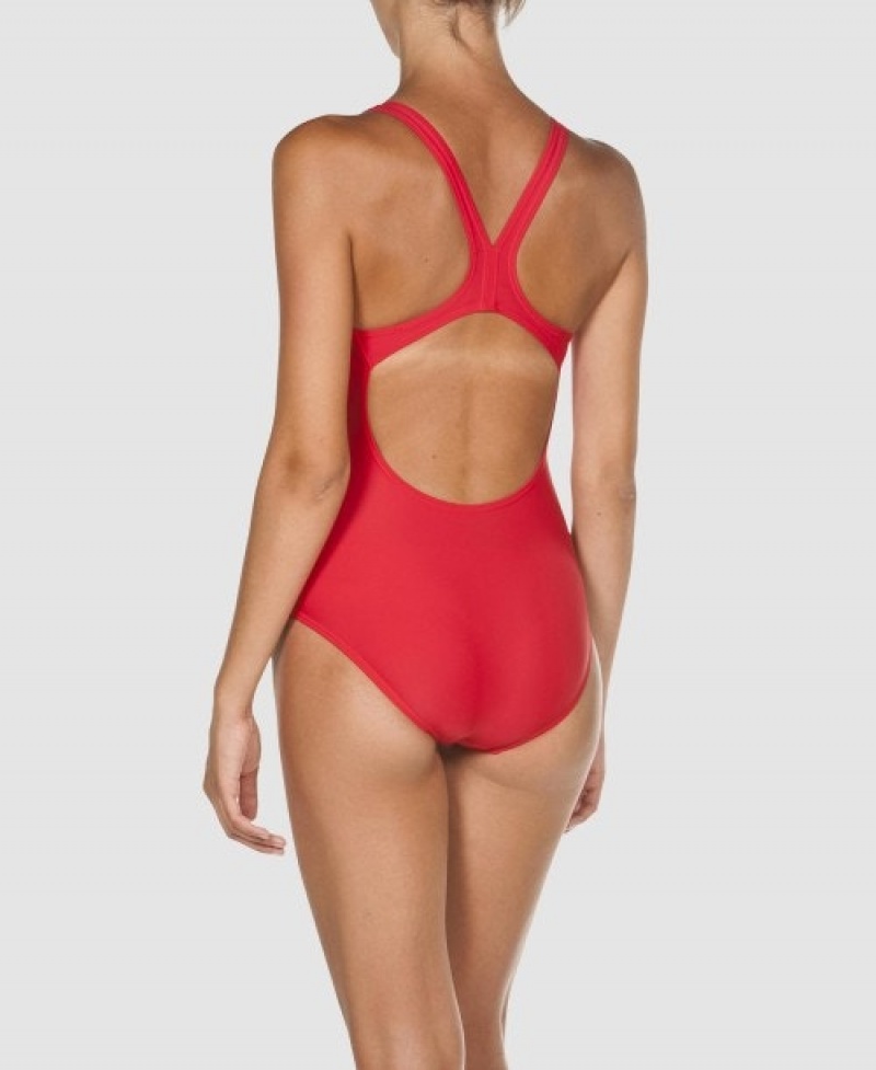 Red Arena Dynamo Swim Pro Back Women's Swimsuits | 43546394