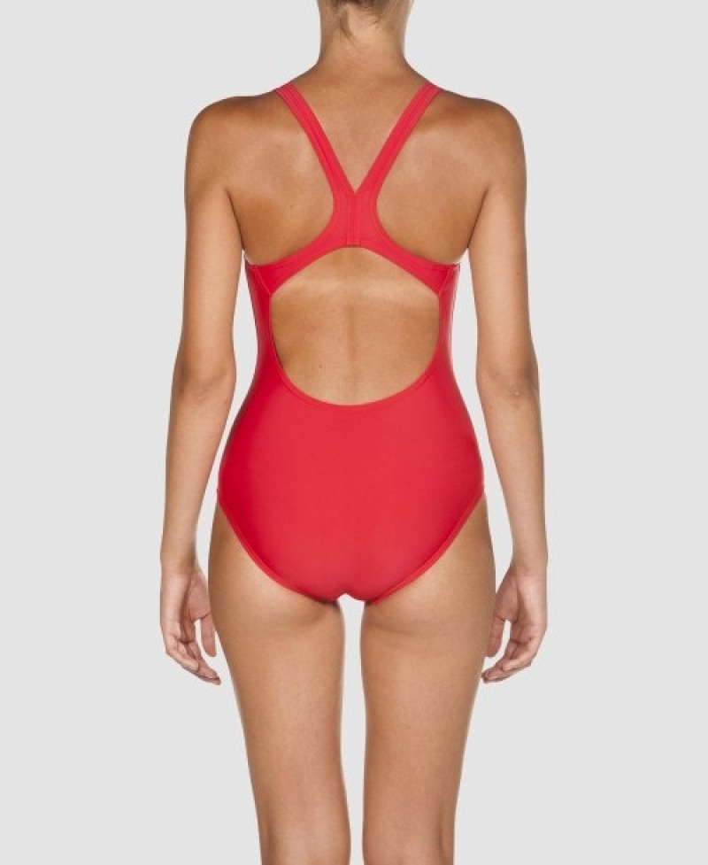 Red Arena Dynamo Swim Pro Back Women's Swimsuits | 43546394