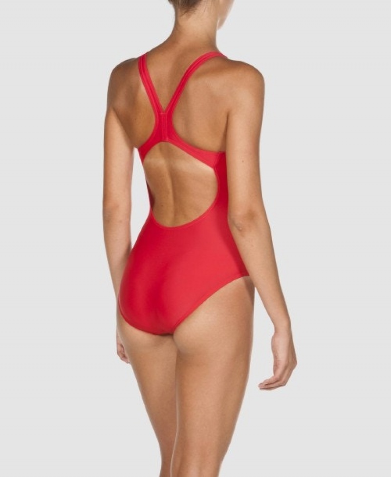 Red Arena Dynamo Swim Pro Back Women's Swimsuits | 43546394