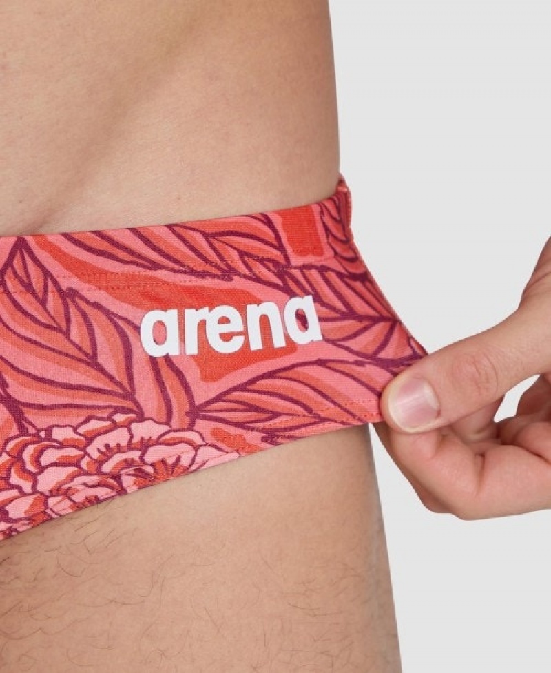 Red Arena Hydrange Bouquet Men's Briefs | 70989960