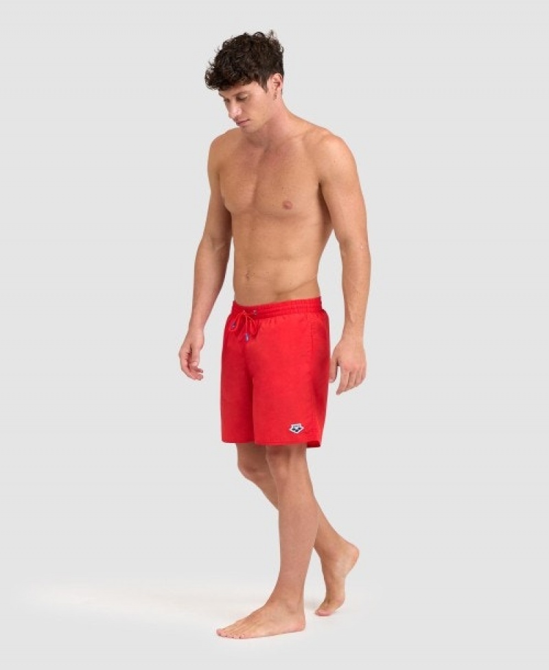 Red Arena Icons Solid Men's Boxer | 17996225