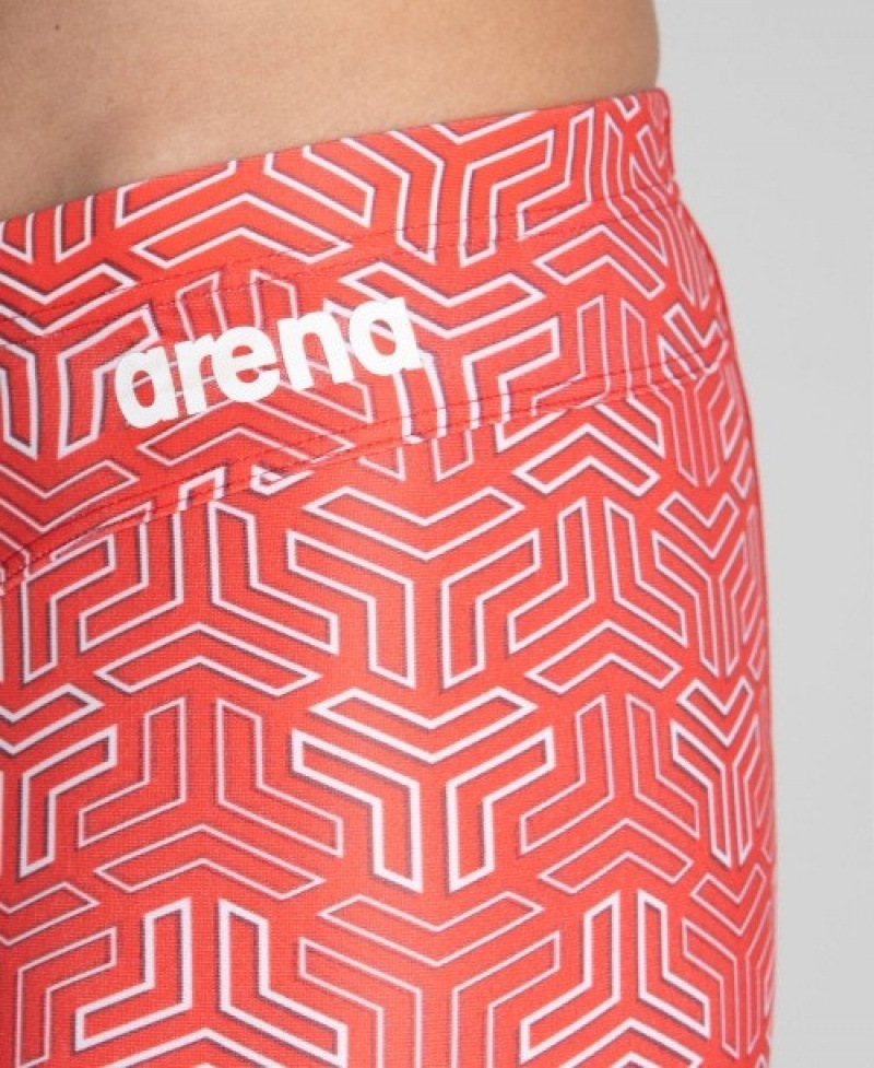 Red Arena Kikko Jammer Men's Swim Shorts | 12849650