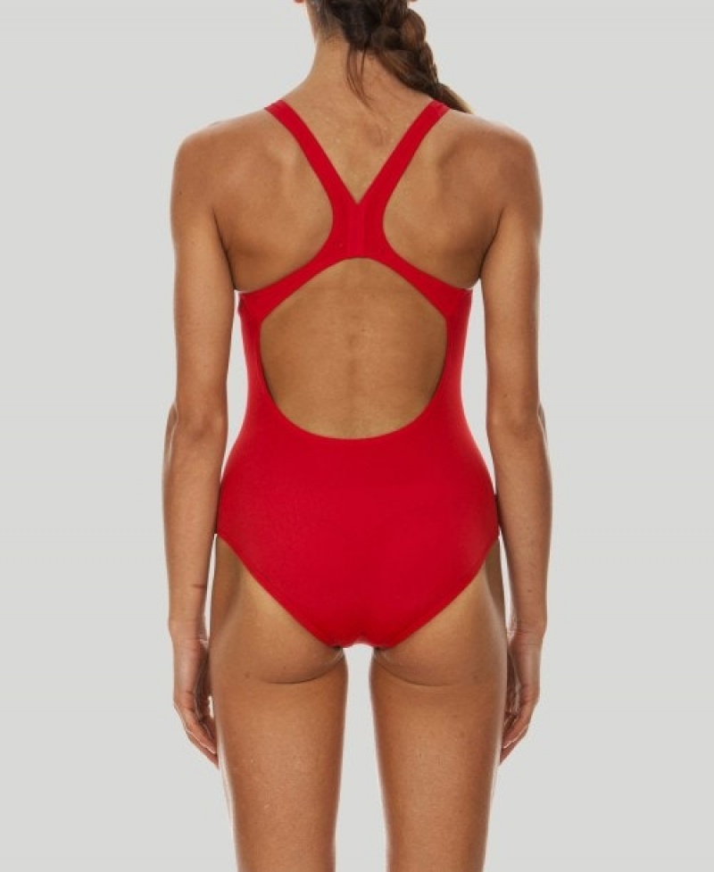 Red Arena Madison Swim Pro Back Women's Swimsuits | 67207076