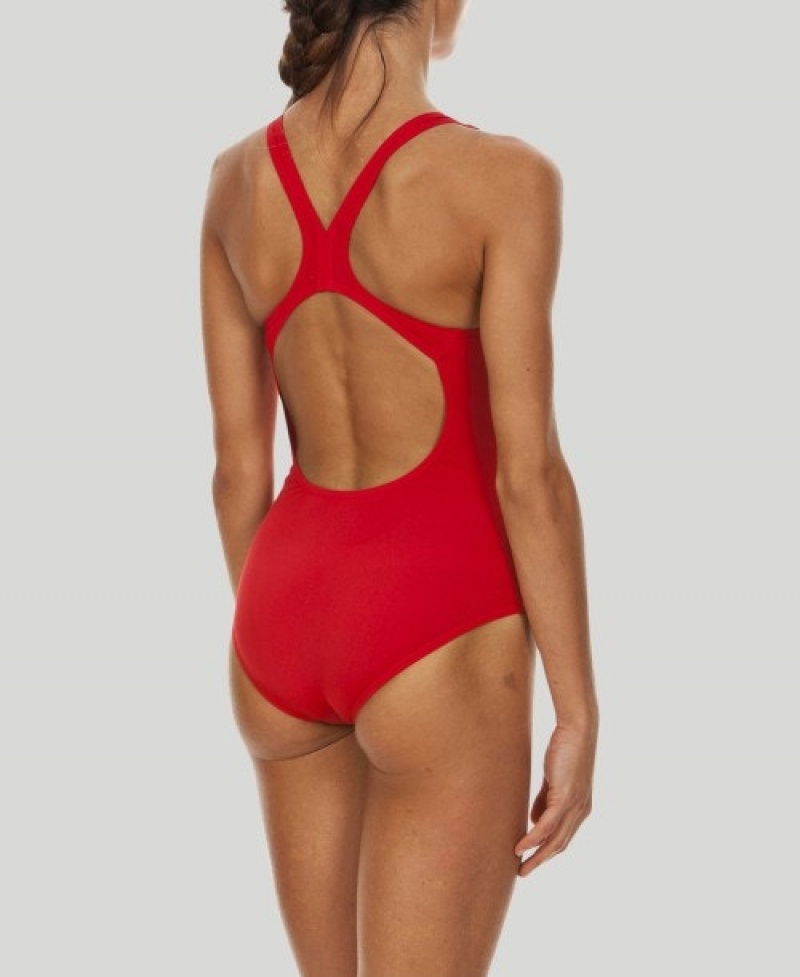 Red Arena Madison Swim Pro Back Women's Swimsuits | 67207076