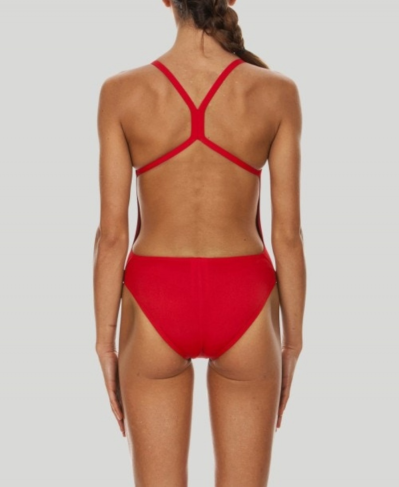 Red Arena Mast Light Tech Back Women's Swimsuits | 52890225