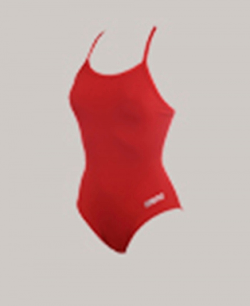 Red Arena Master Light Drop Back Women\'s Swimsuits | 74249917