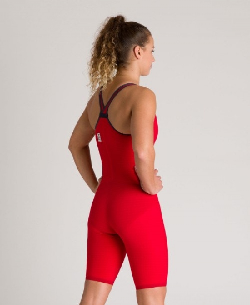 Red Arena Powerskin Carbon-air² (Closed Back) Women's Racing Suit | 28527567