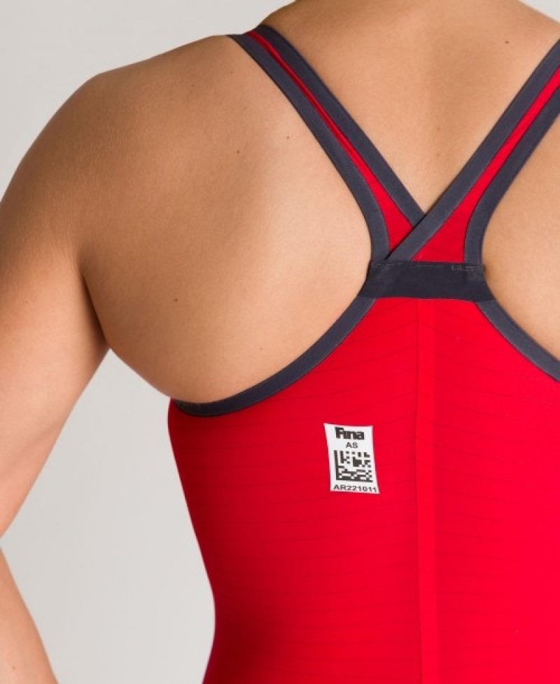 Red Arena Powerskin Carbon-air² (Closed Back) Women's Racing Suit | 28527567