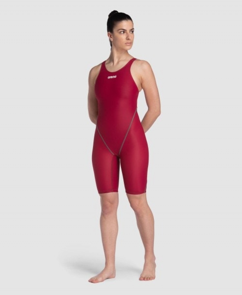 Red Arena Powerskin St Next Eco Open Back Women's Racing Suit | 57745571