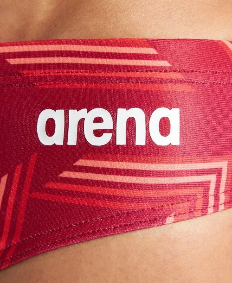 Red Arena Puzzled Men's Briefs | 84600521