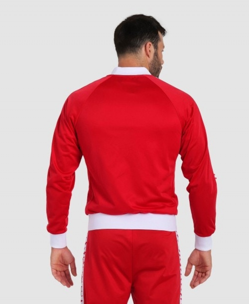 Red Arena Relax Iv Team Full-zip Men's Jackets | 53234650