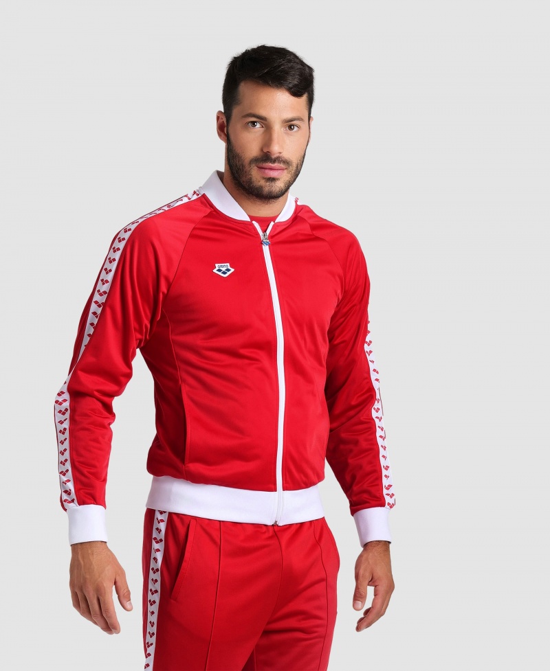 Red Arena Relax Iv Team Full-zip Men\'s Jackets | 53234650