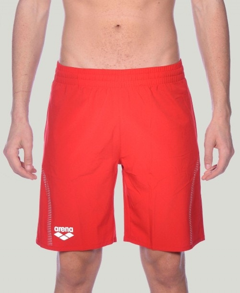 Red Arena Team Line Men's Shorts | 7835539