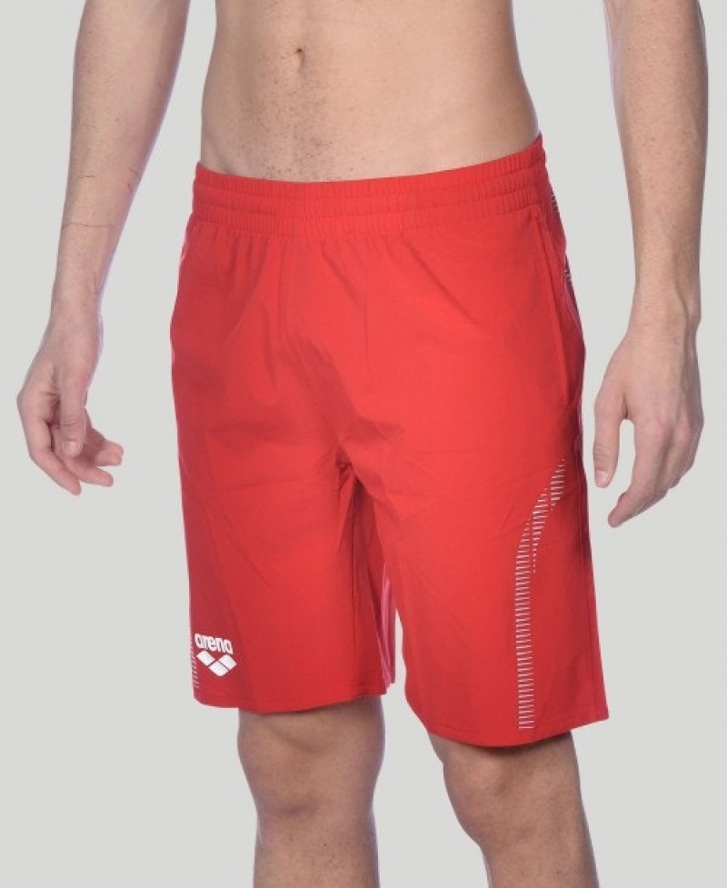 Red Arena Team Line Men's Shorts | 7835539