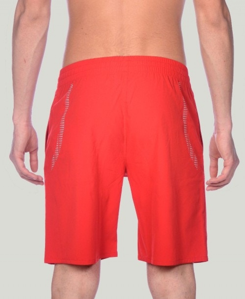 Red Arena Team Line Men's Shorts | 7835539