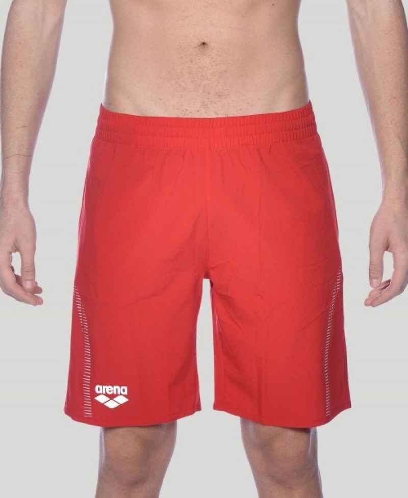 Red Arena Team Line Men's Shorts | 7835539