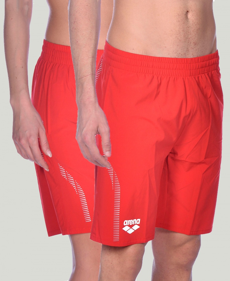 Red Arena Team Line Men\'s Shorts | 7835539