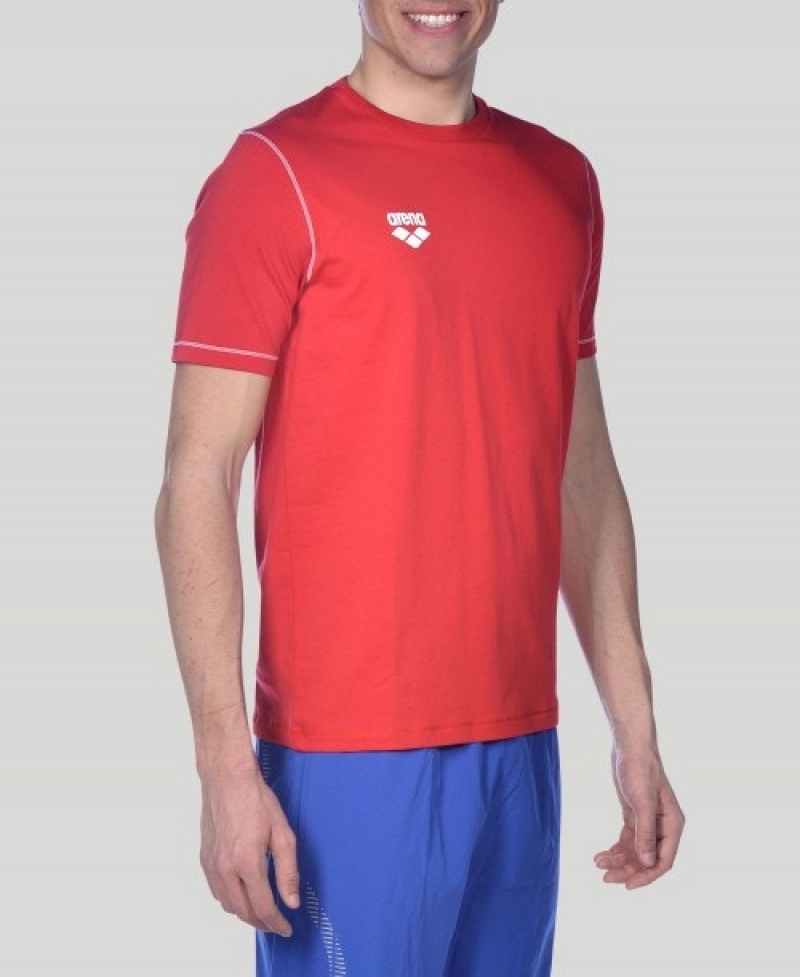 Red Arena Team Line Short Sleeve Women's T Shirts | 17667454