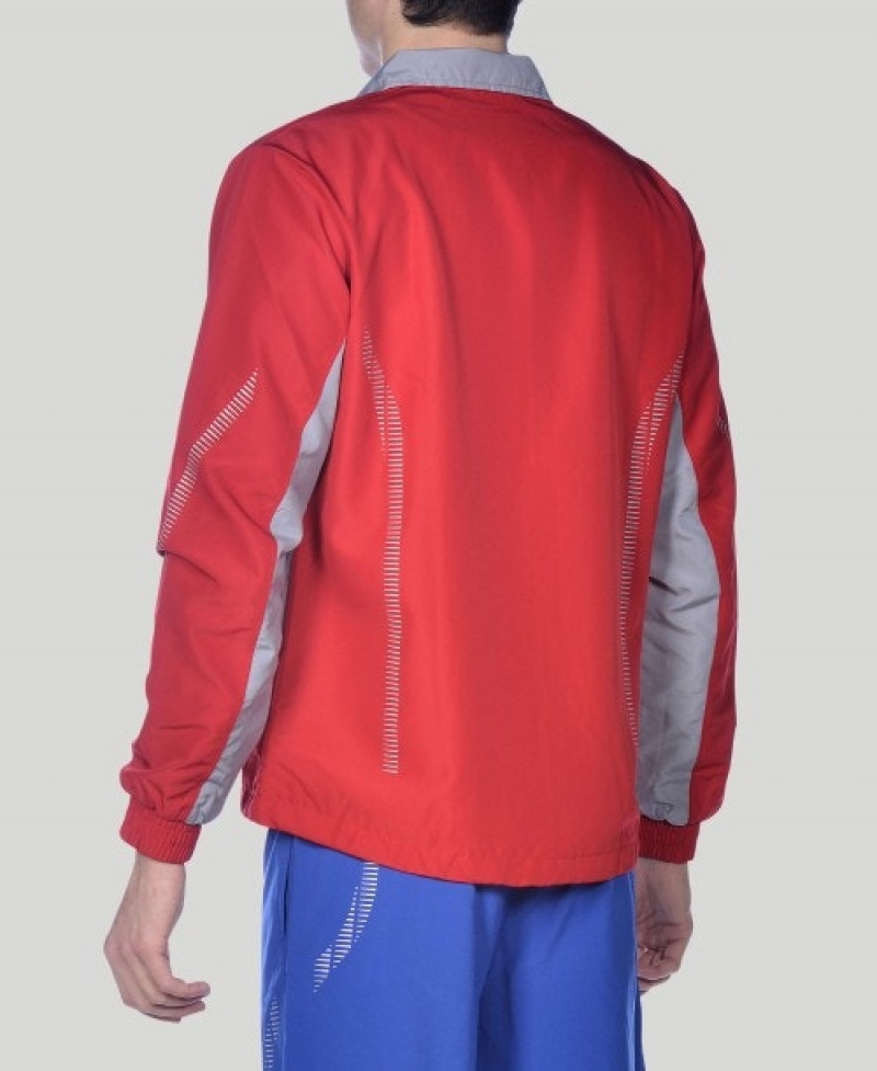 Red Arena Team Line Warm-up Men's Jackets | 49979618