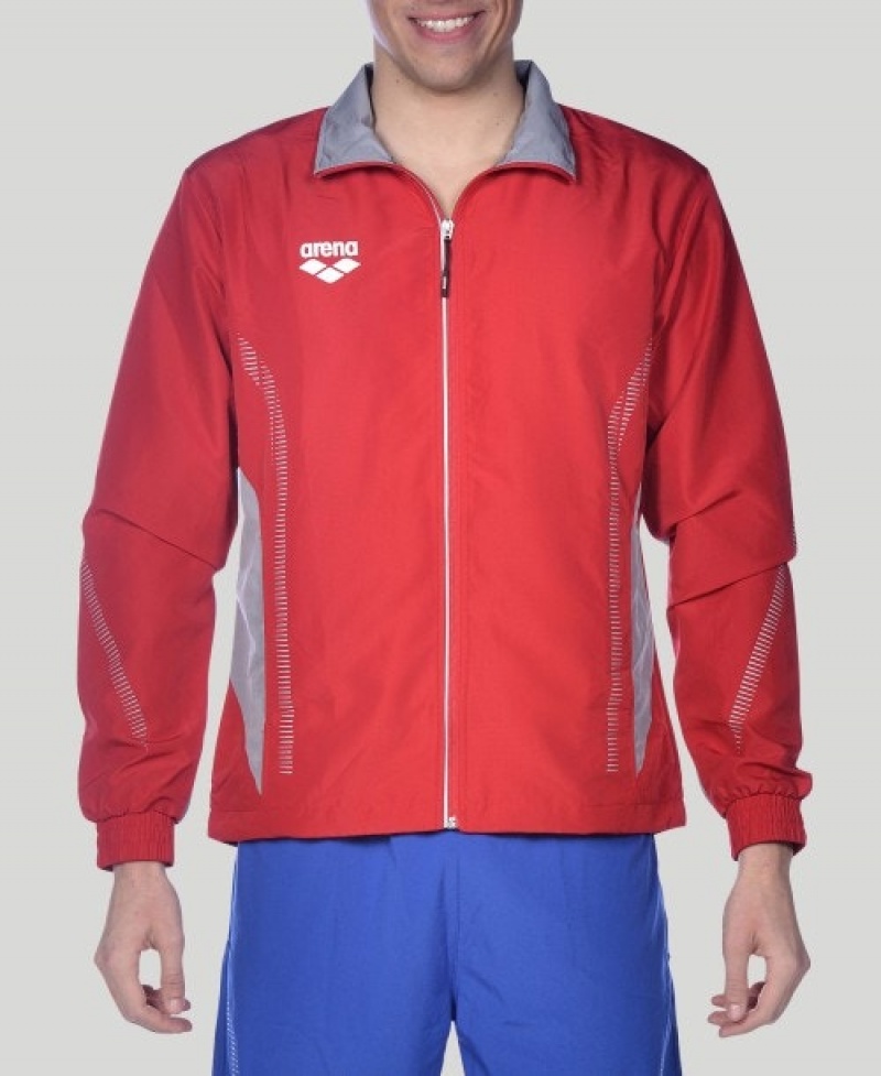 Red Arena Team Line Warm-up Men's Jackets | 49979618