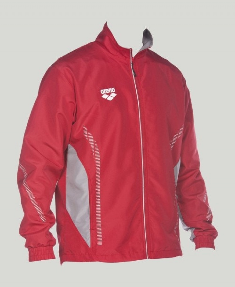 Red Arena Team Line Warm-up Men's Jackets | 49979618