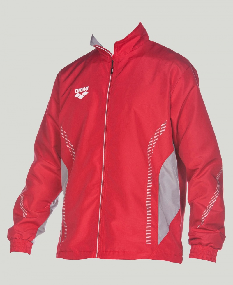 Red Arena Team Line Warm-up Men\'s Jackets | 49979618