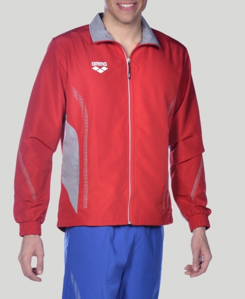 Red Arena Team Line Warm-up Women's Jackets | 38832220