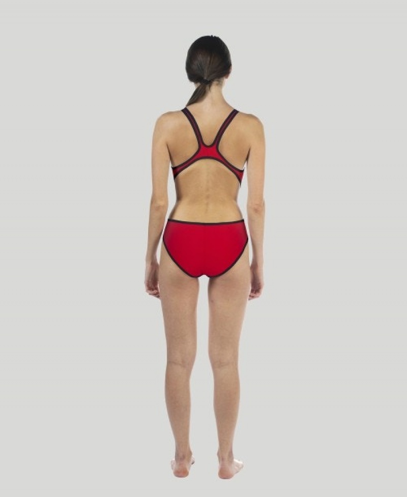 Red Arena Thebiglogo Women's Swimsuits | 89586473