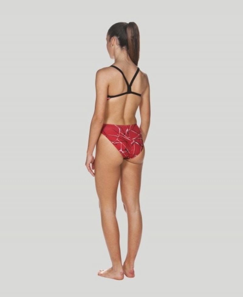 Red Arena Water Challenge Back Women's Swimsuits | 12188193