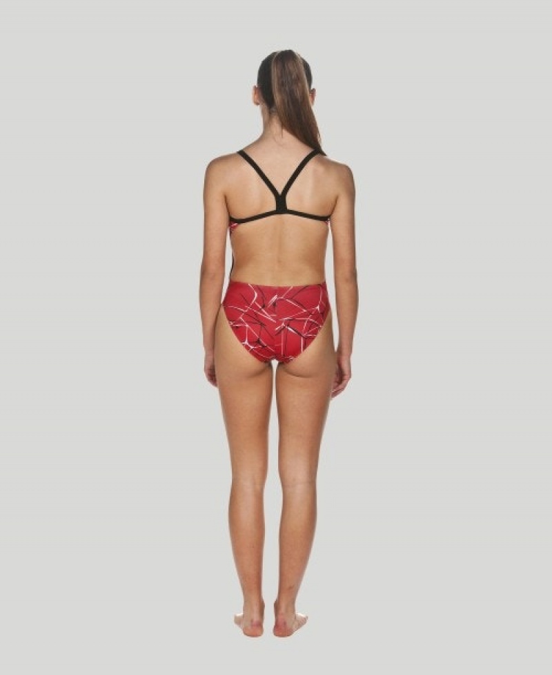 Red Arena Water Challenge Back Women's Swimsuits | 12188193