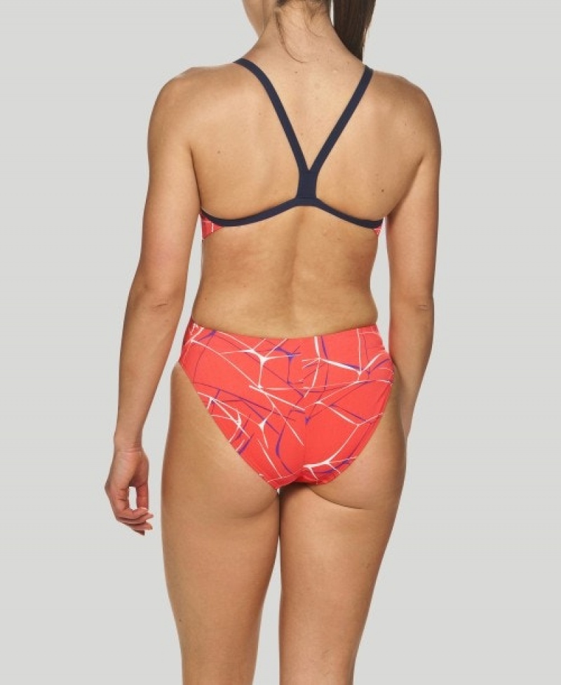 Red Arena Water Challenge Back Women's Swimsuits | 94685090