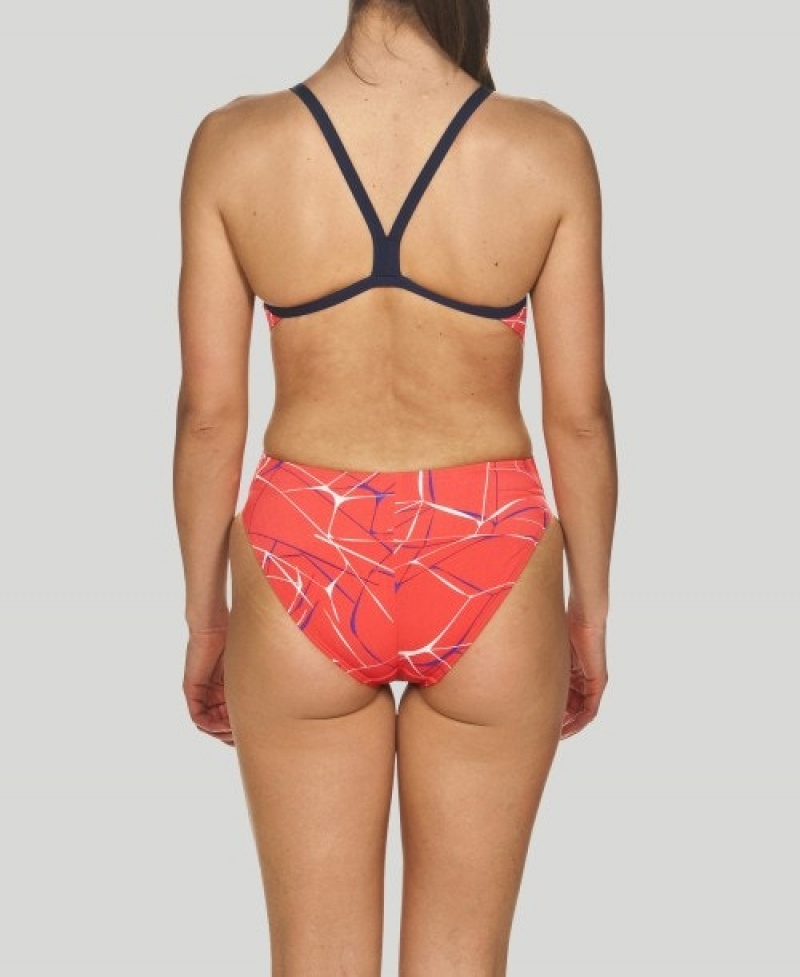 Red Arena Water Challenge Back Women's Swimsuits | 94685090