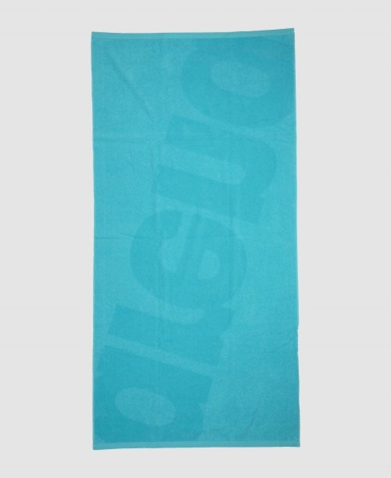 Turquoise Arena Beach Logo Ii Men's Towels | 45670775