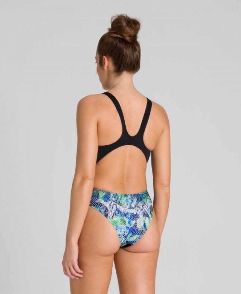 Turquoise Arena Kikko Swim Tech Back Women's Swimsuits | 25820649