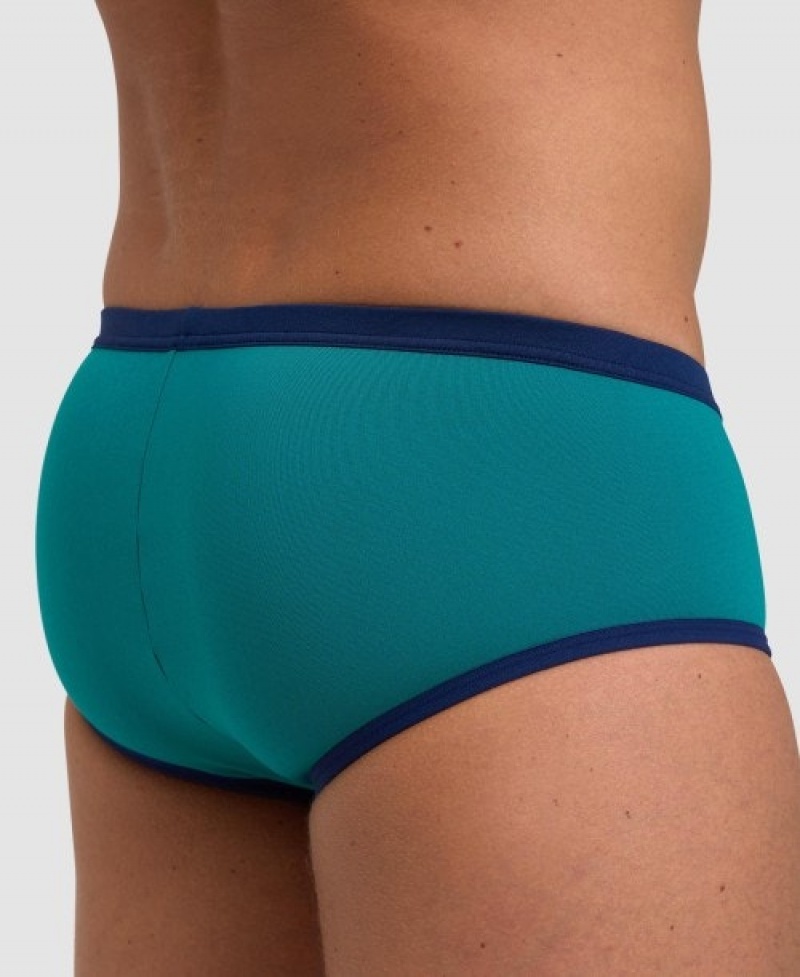 Turquoise Arena One Big Logo Men's Briefs | 29200706