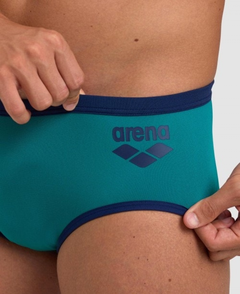 Turquoise Arena One Big Logo Men's Briefs | 29200706