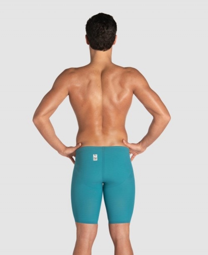 Turquoise Arena Powerskin Carbon Air2 Limited Edition Calypso Bay Jammer Men's Racing Suit | 65416704