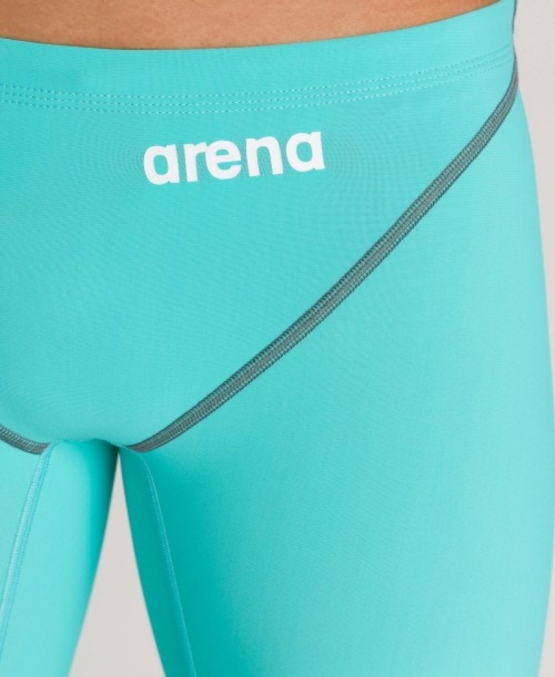 Turquoise Arena Powerskin St 2.0 Jammer Men's Racing Suit | 22837165