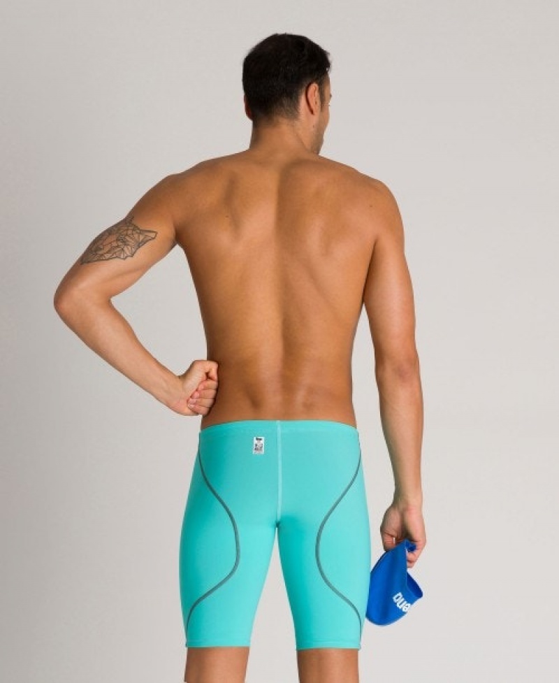 Turquoise Arena Powerskin St 2.0 Jammer Men's Racing Suit | 22837165