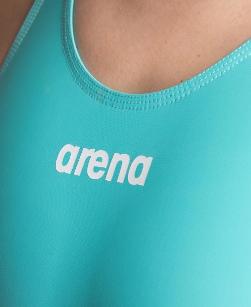 Turquoise Arena Powerskin St Next Eco Open Back Women's Racing Suit | 73025474