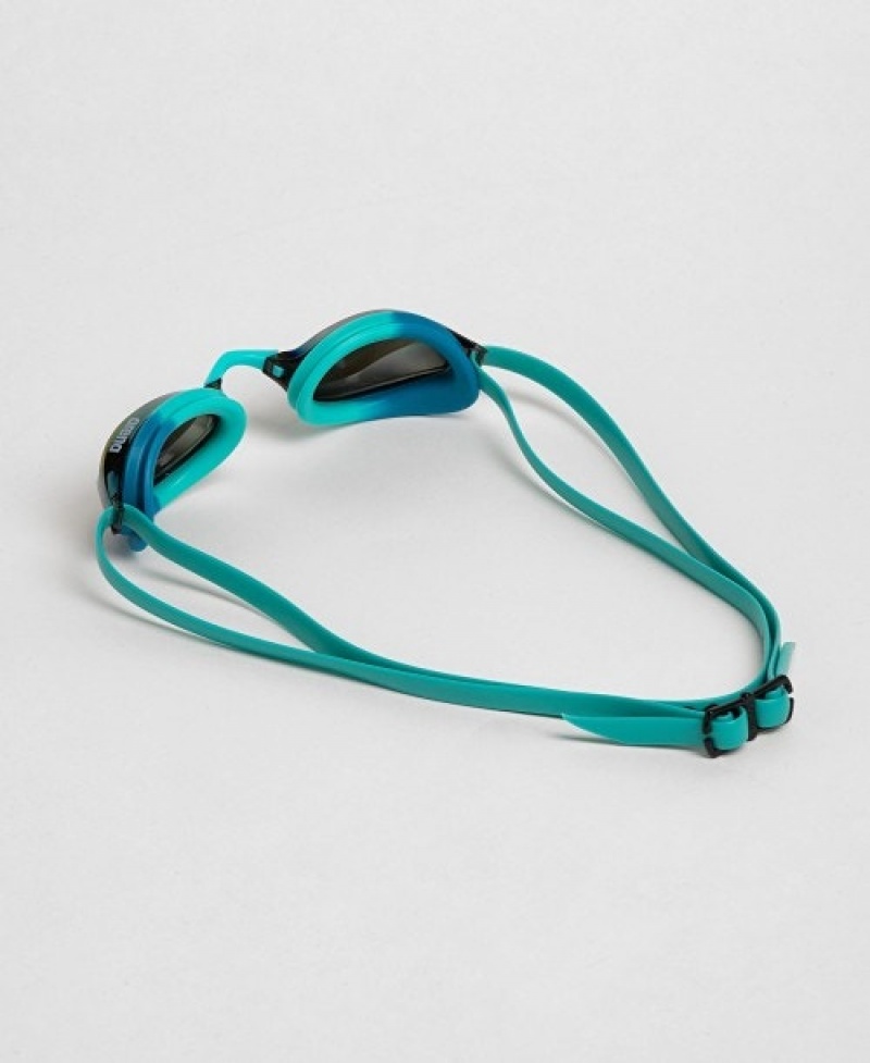 Turquoise Arena Python Mirror Men's Swimming Goggles | 9037270