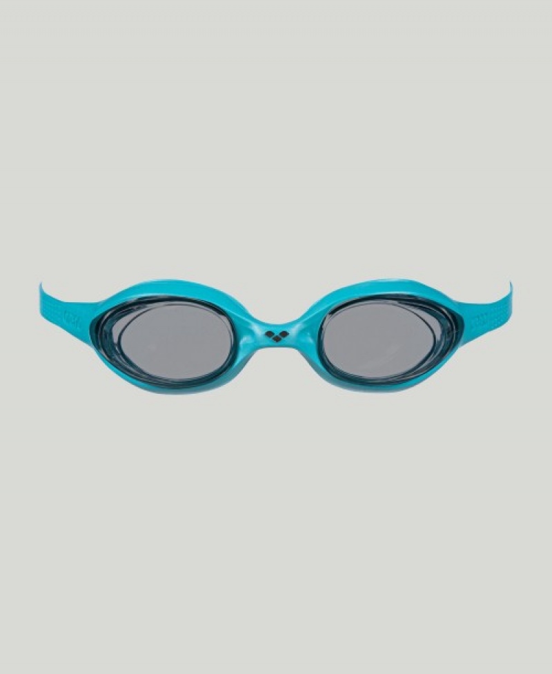 Turquoise Arena Spider Men's Swimming Goggles | 26305910