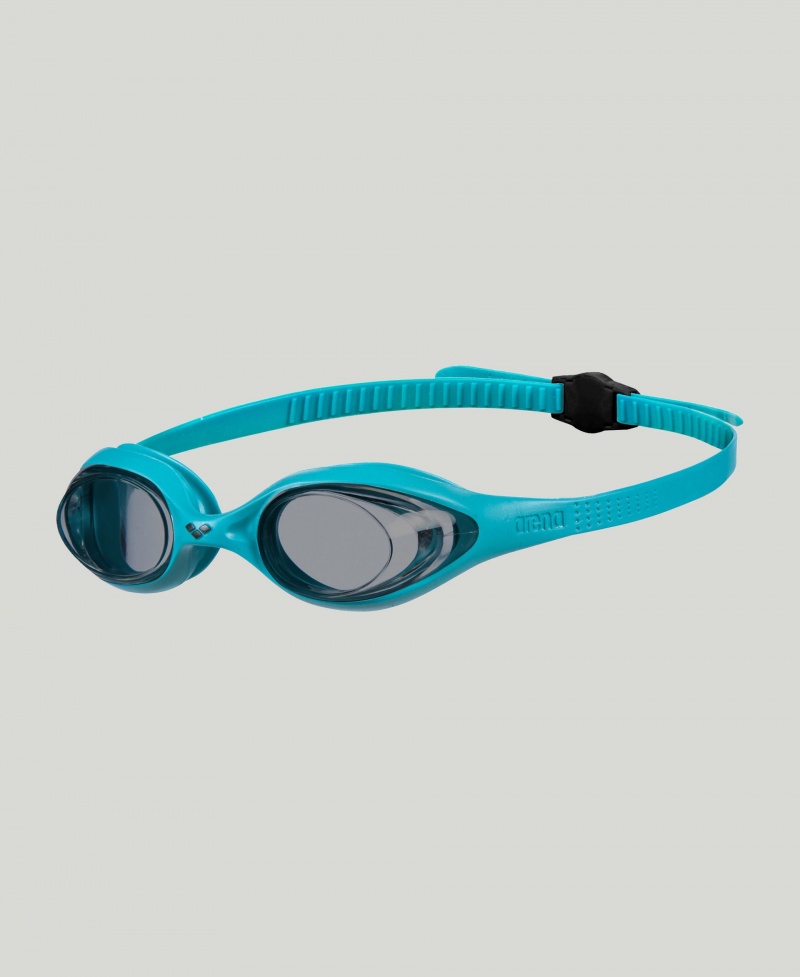 Turquoise Arena Spider Men\'s Swimming Goggles | 26305910