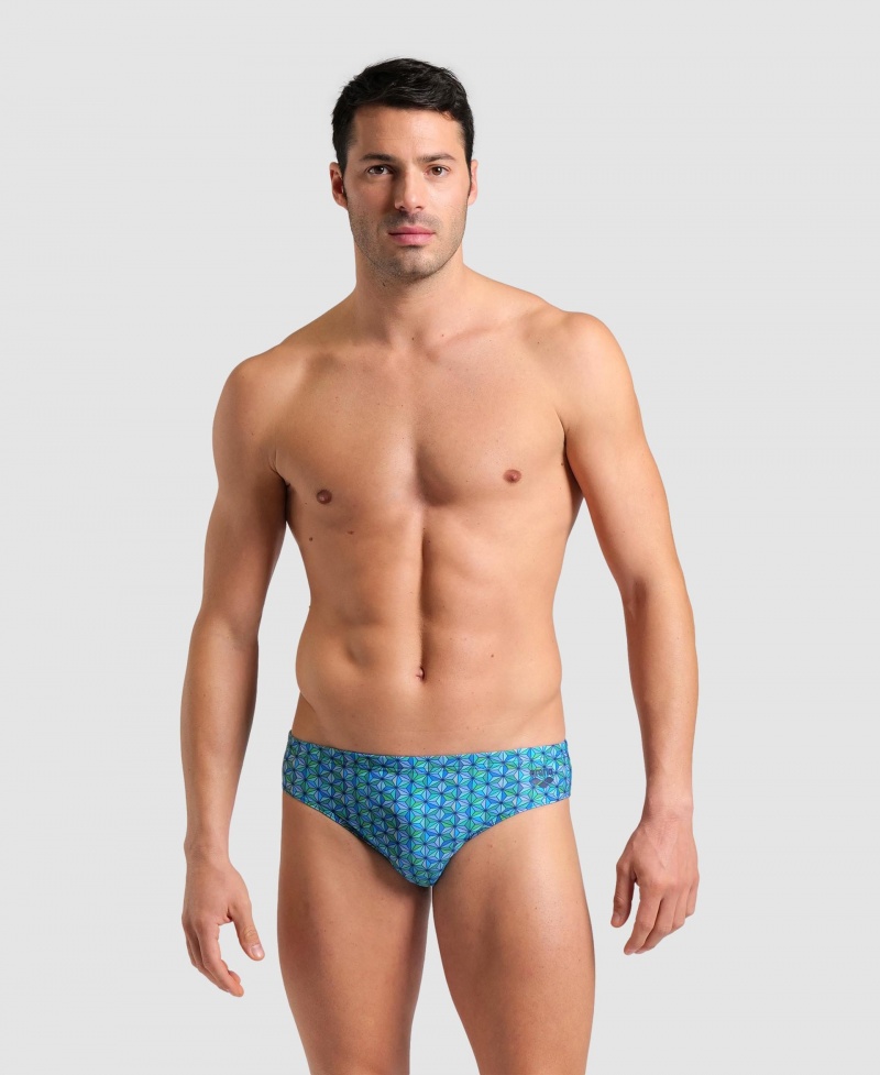 Turquoise Arena Starfish Men's Briefs | 32864752