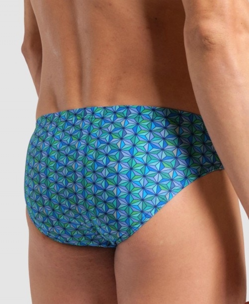 Turquoise Arena Starfish Men's Briefs | 32864752