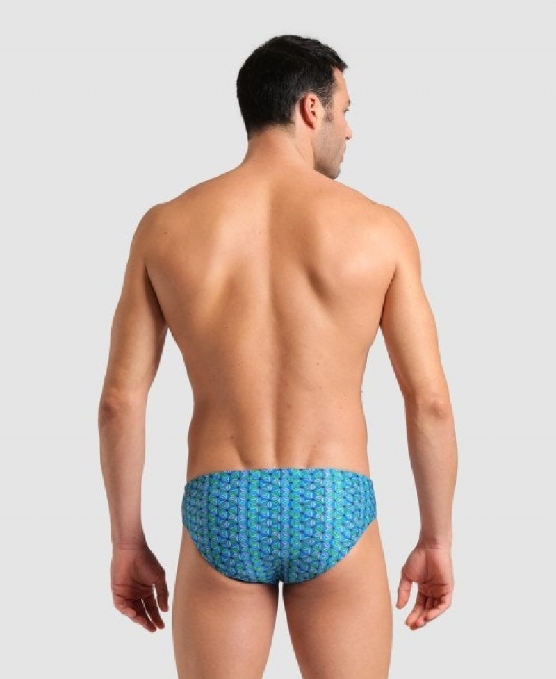 Turquoise Arena Starfish Men's Briefs | 32864752