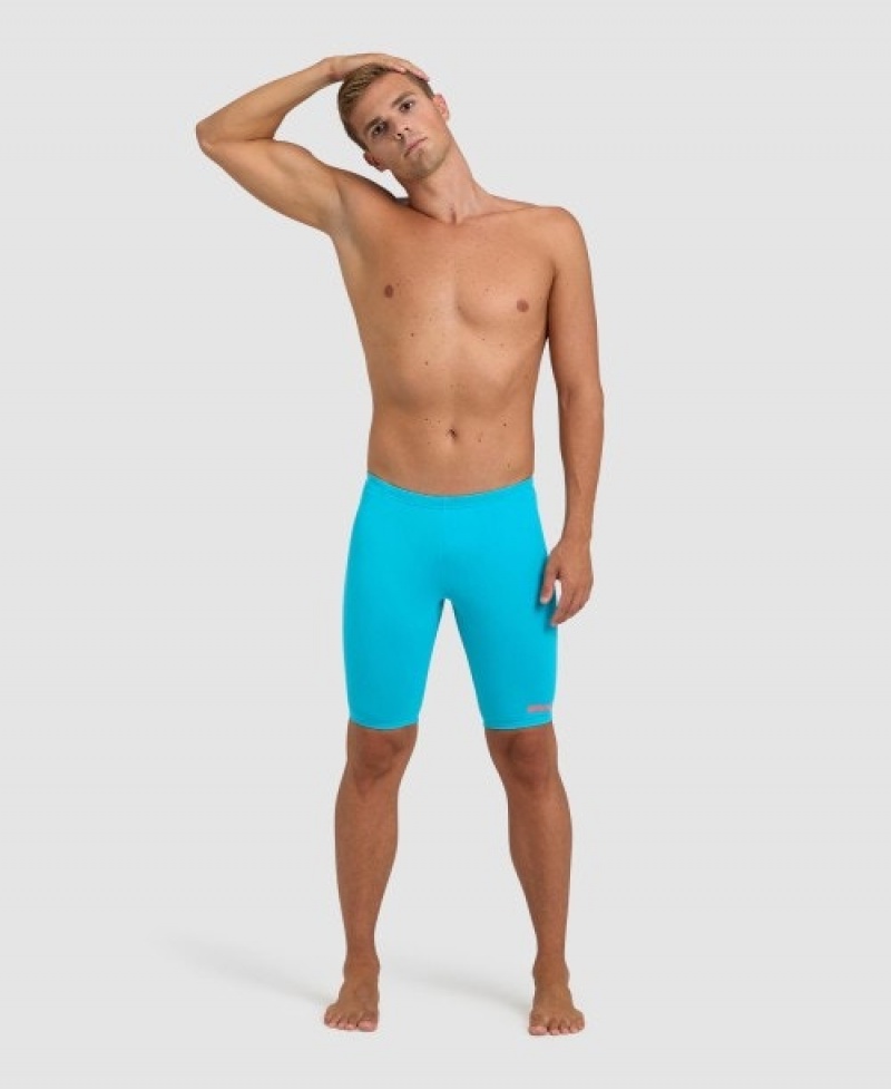 Turquoise Arena Team Solid Jammer Men's Swim Shorts | 78962357