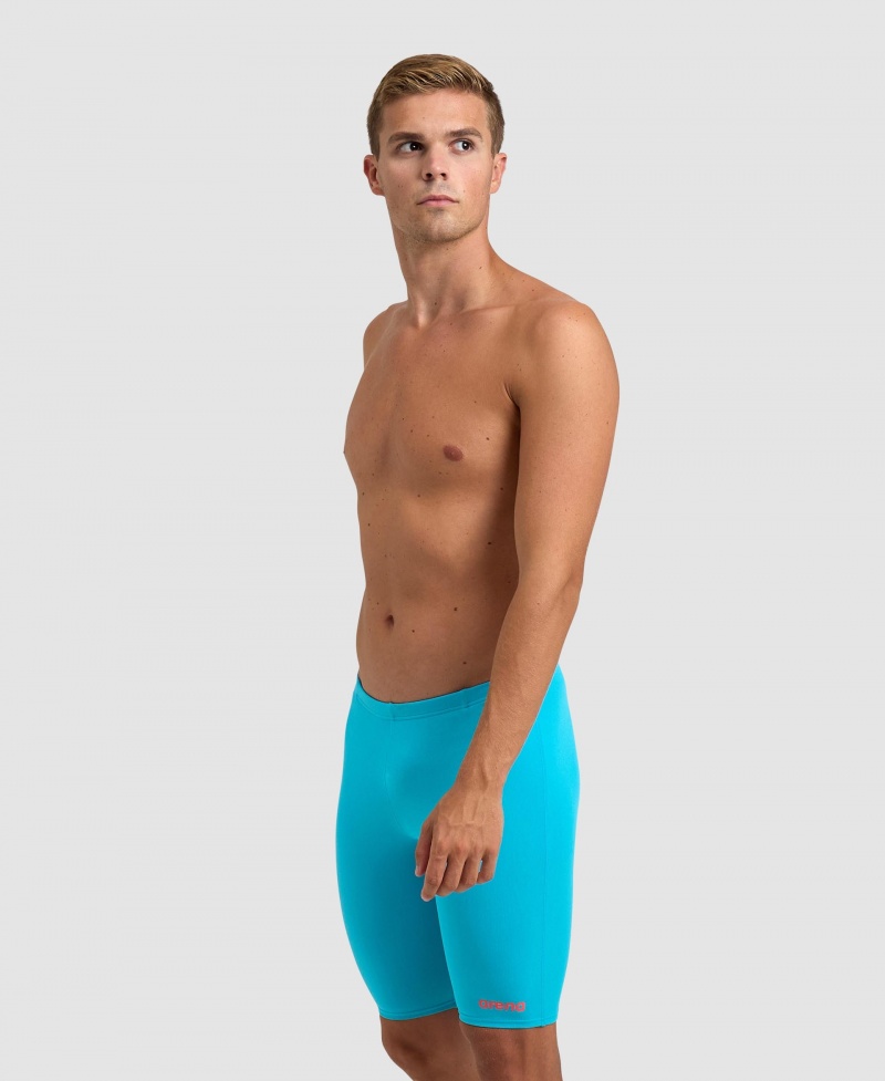 Turquoise Arena Team Solid Jammer Men\'s Swim Shorts | 78962357