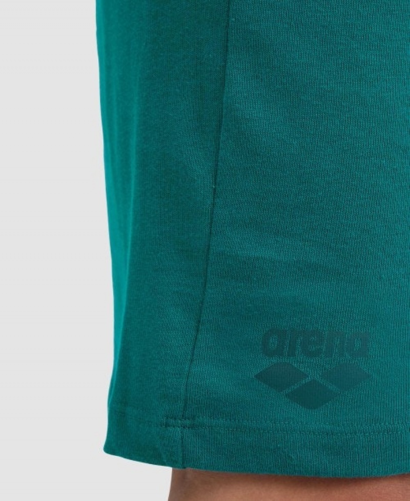 Turquoise Arena Team Solid Men's Shorts | 32353102