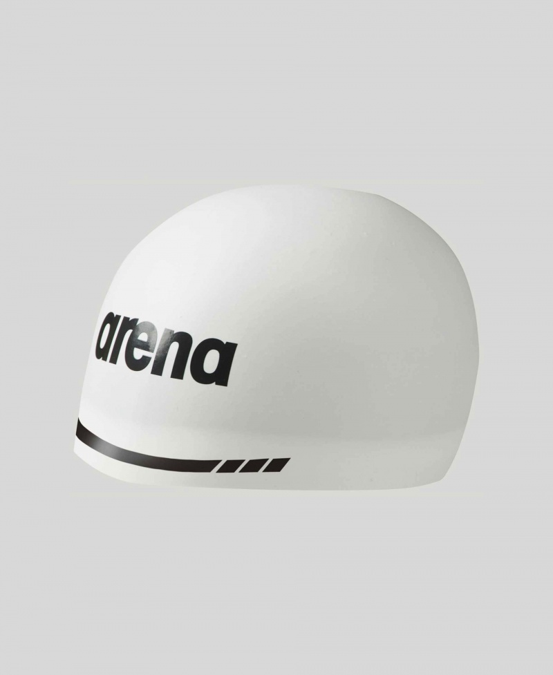 White Arena 3d Soft Men\'s Swim Cap | 50973787